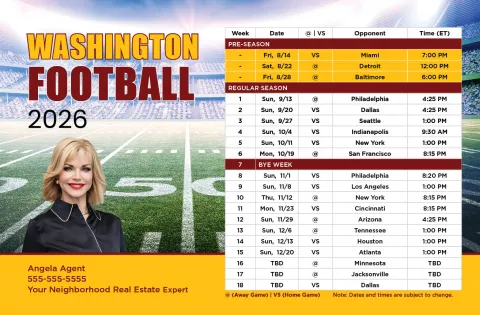 2026 Football - Washington Sample